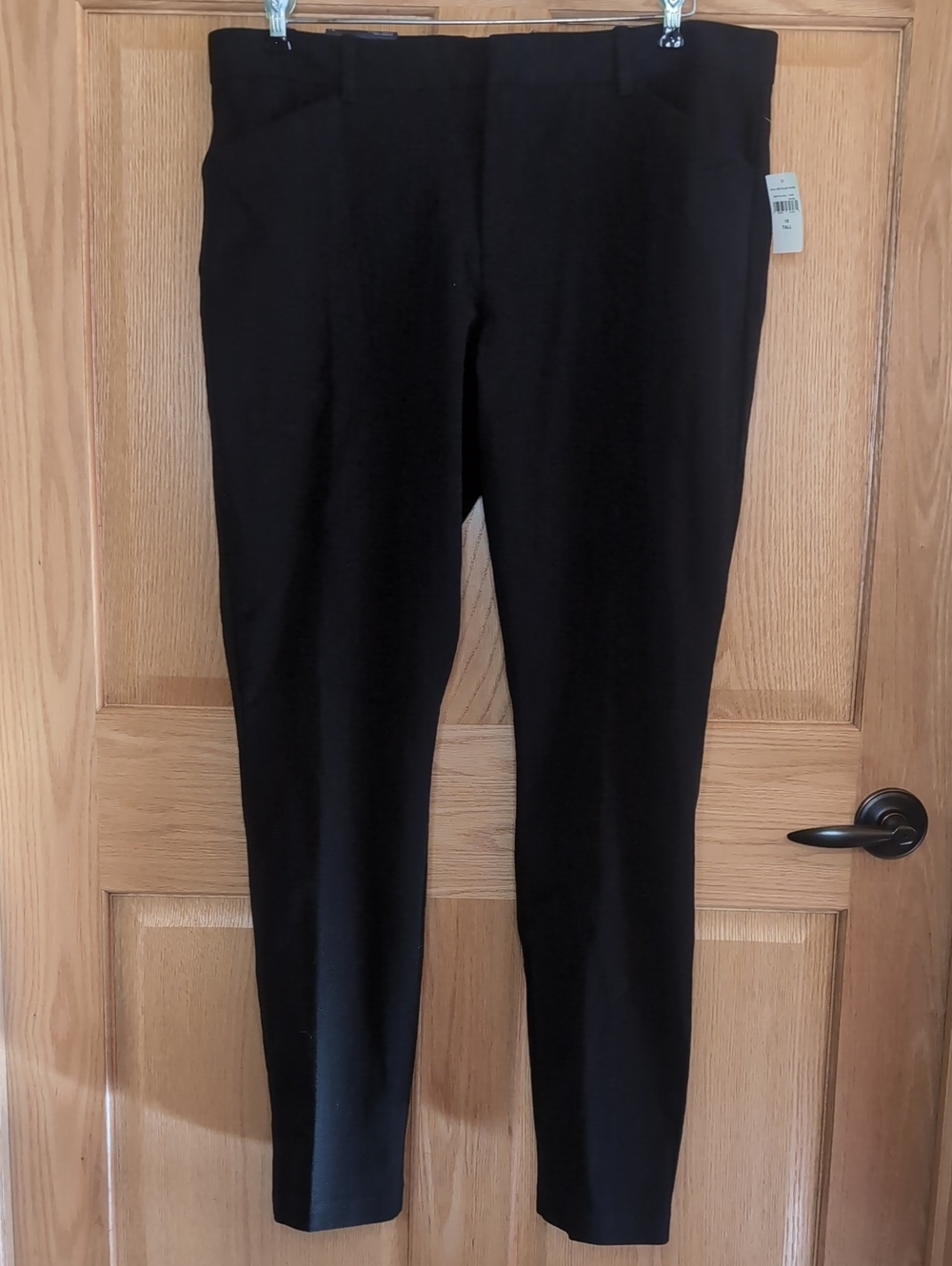 New Sz 16 Tall GAP Black Signature Skinny Ankle Pants